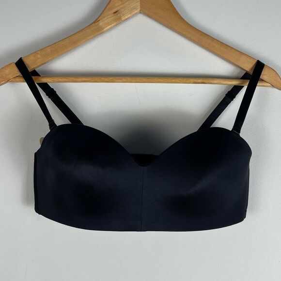 Wacoal 854372 Black Staying Power Strapless Bra Convertible Wire Free Sz 34D NEW - Picture 2 of 16